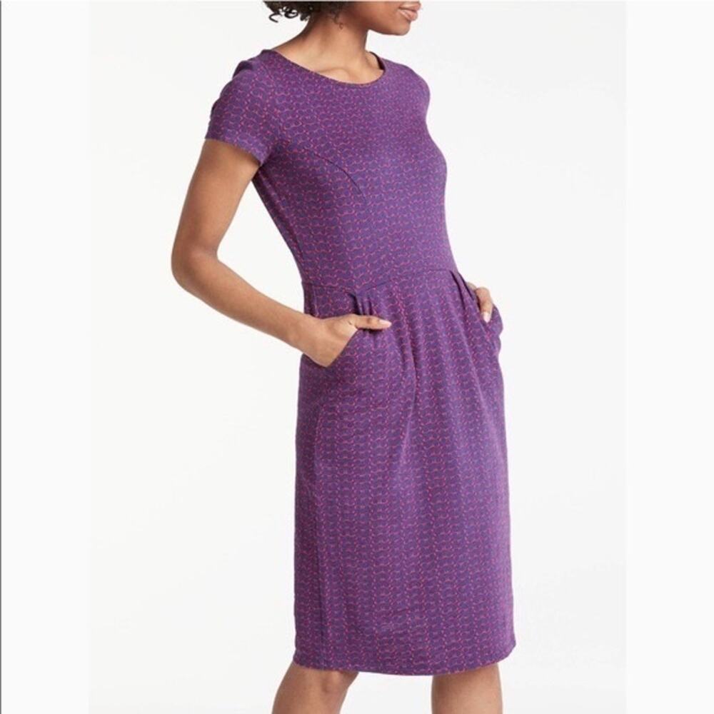 Boden Purple Midi Dress